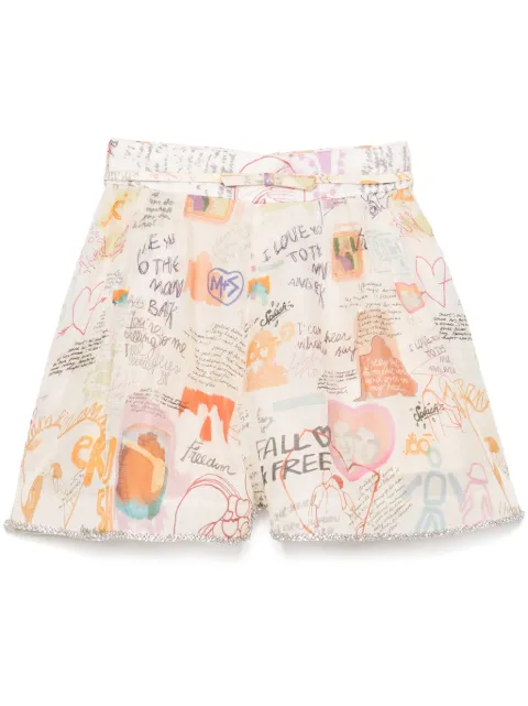 ZIMMERMANN belted shorts