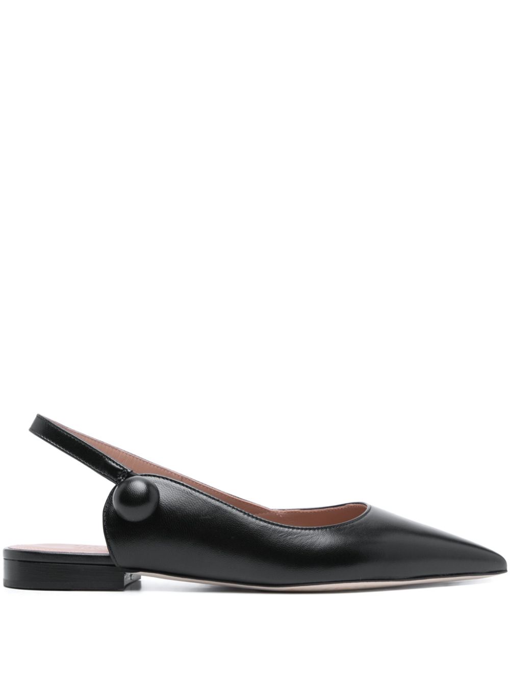 Malone Souliers Leren slingback pumps Zwart