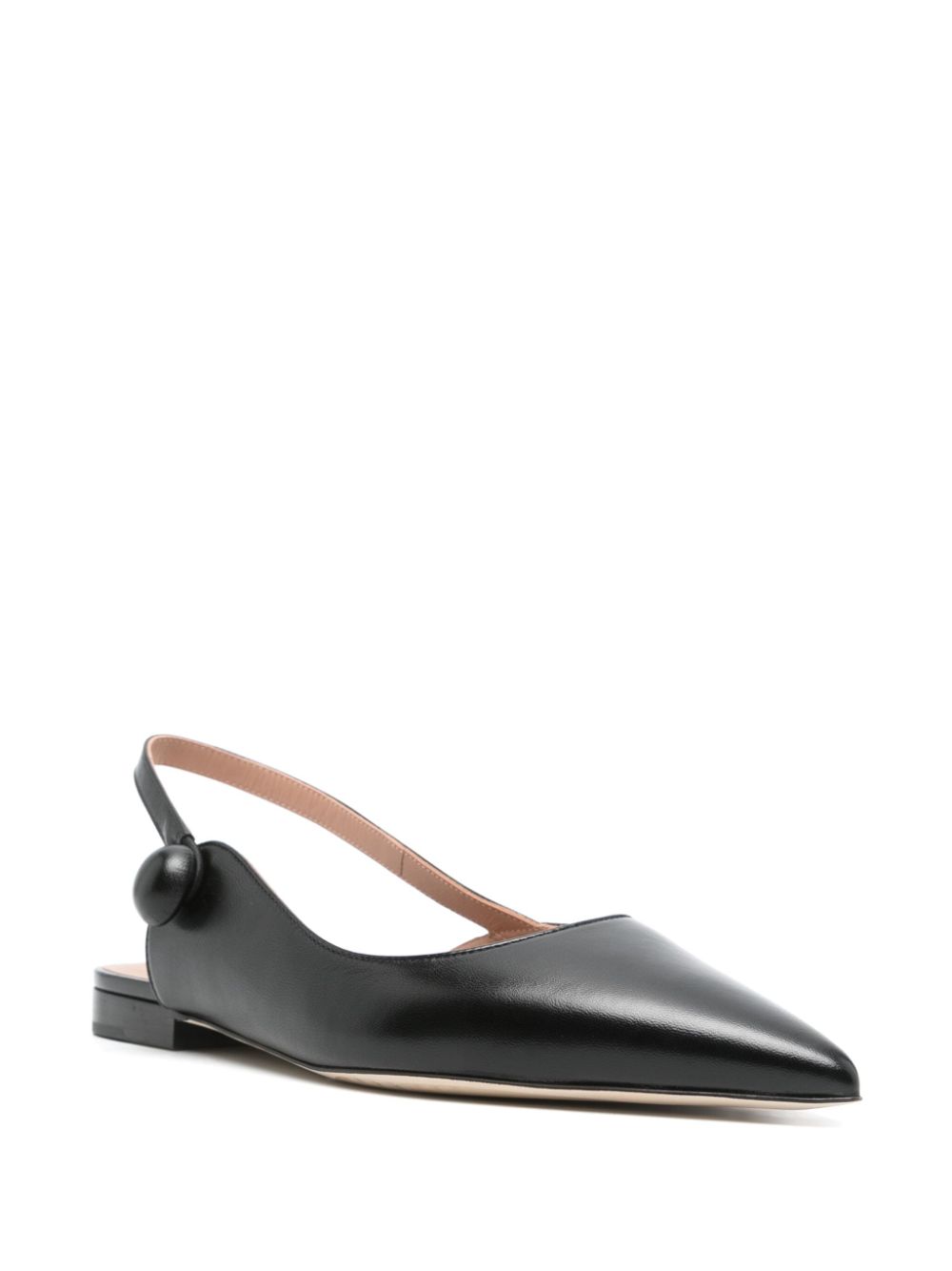 Malone Souliers Leren slingback pumps Zwart