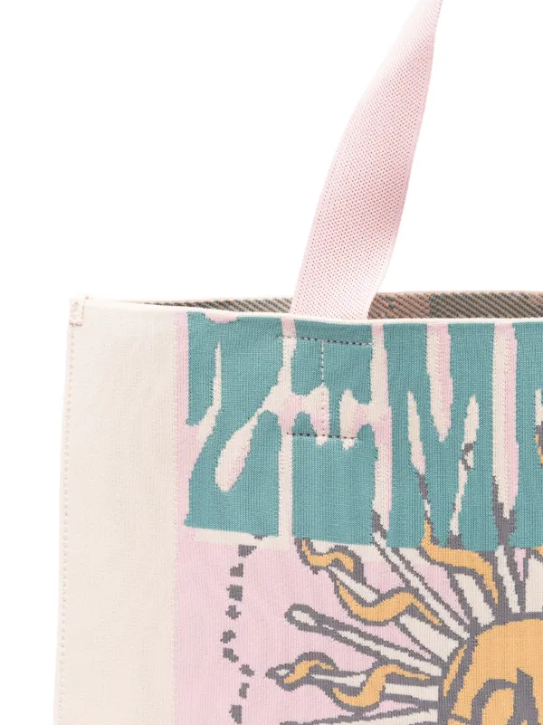 ZIMMERMANN Large Jacquard Tote Bag | Neutrals | FARFETCH ZIMMERMANN Large Jacquard Tote Bag | Neutrals | FARFETCH