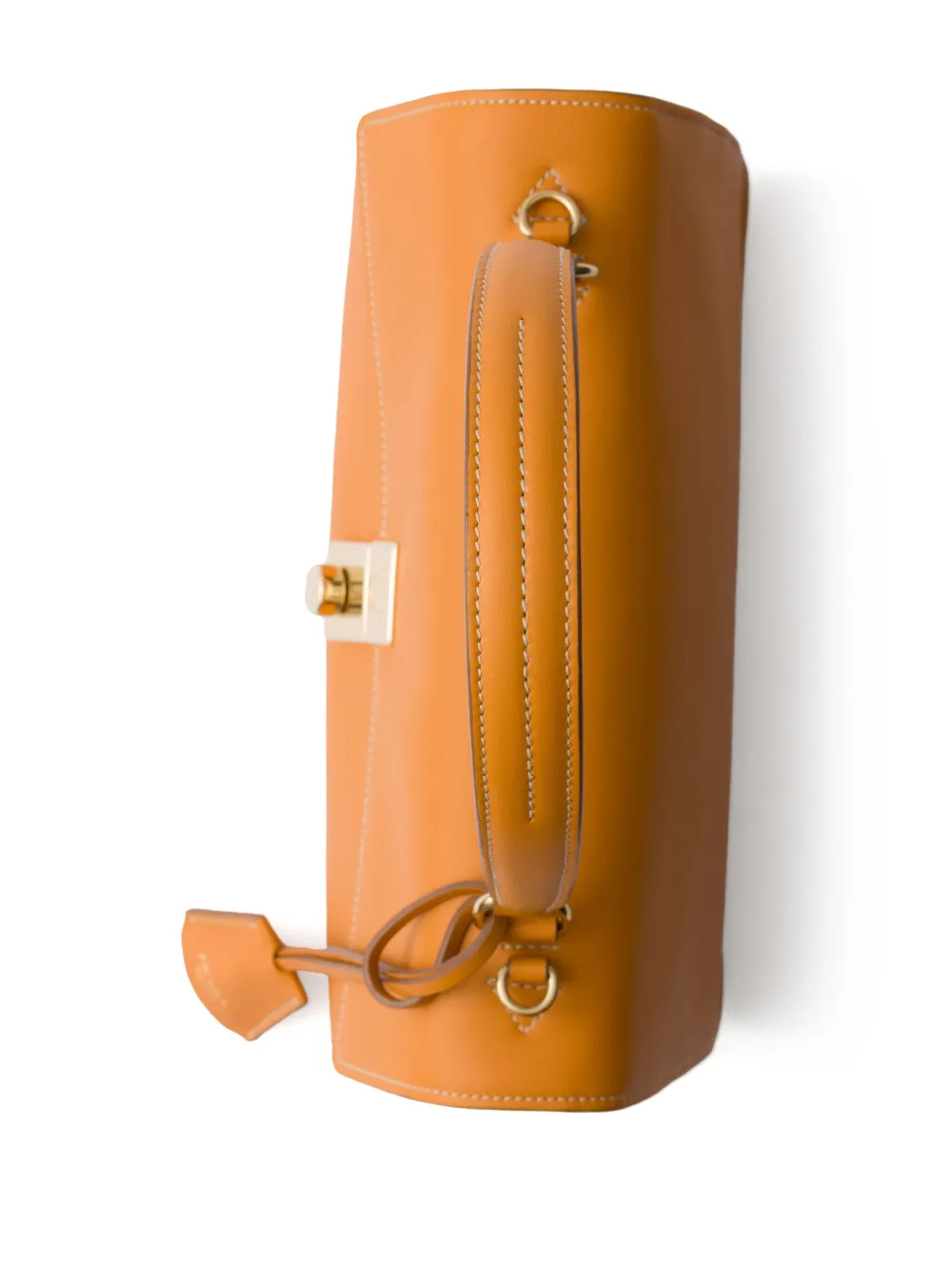 Prada Leren schoudertas Oranje