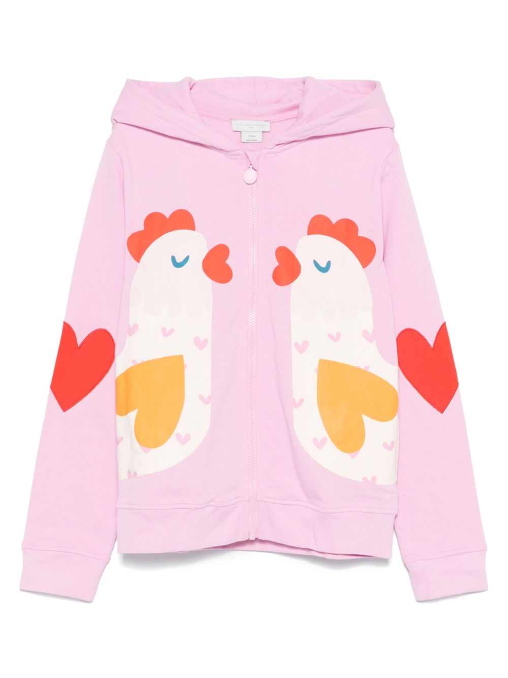 Stella McCartney Kids floral-print hoodie - Pink