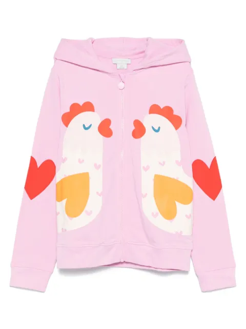Stella McCartney Kids Moletom de capuz com estampa floral