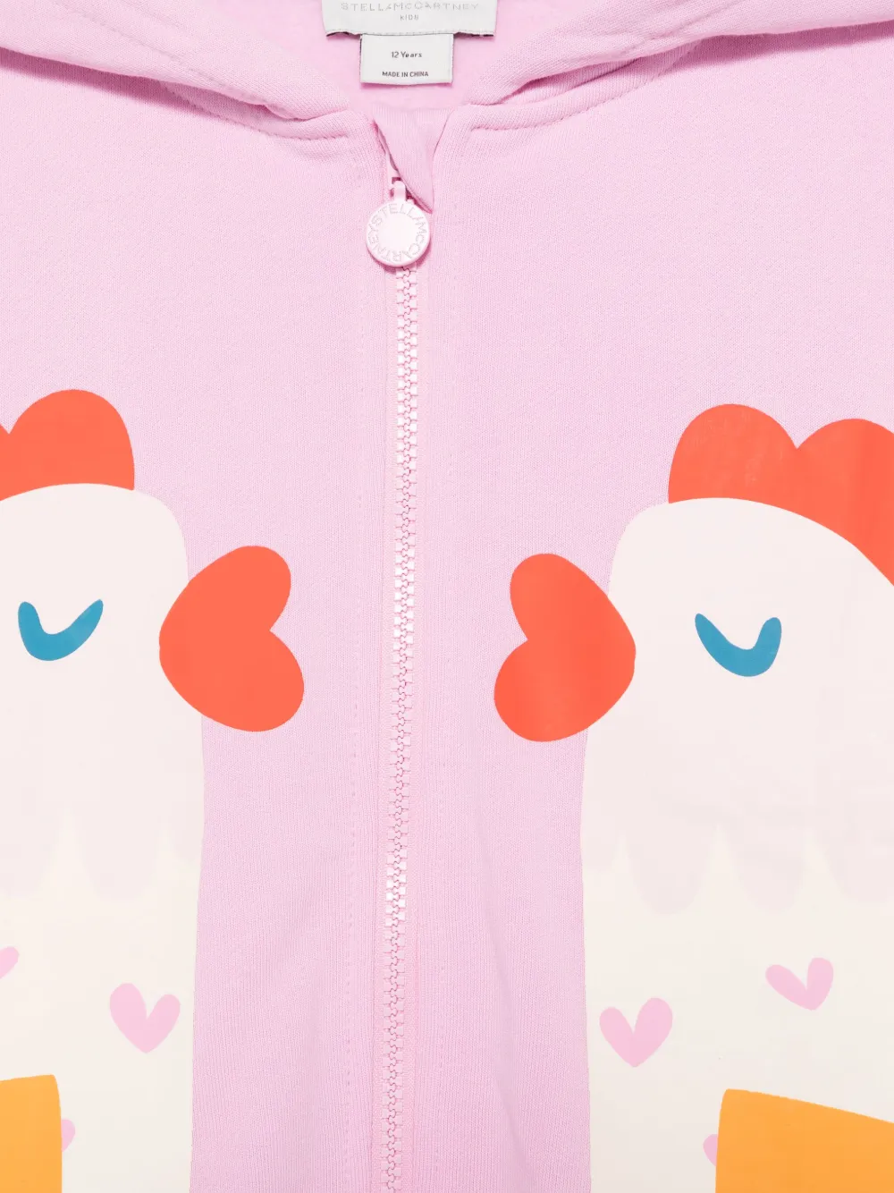 Stella McCartney Kids Hoodie met bloemenprint Roze