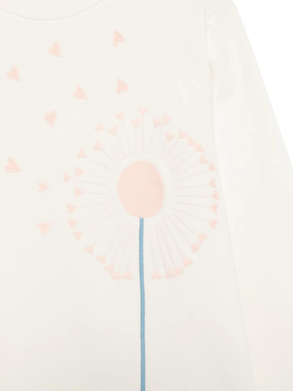 Stella McCartney Kids Sweater met geborduurde bloemen Wit