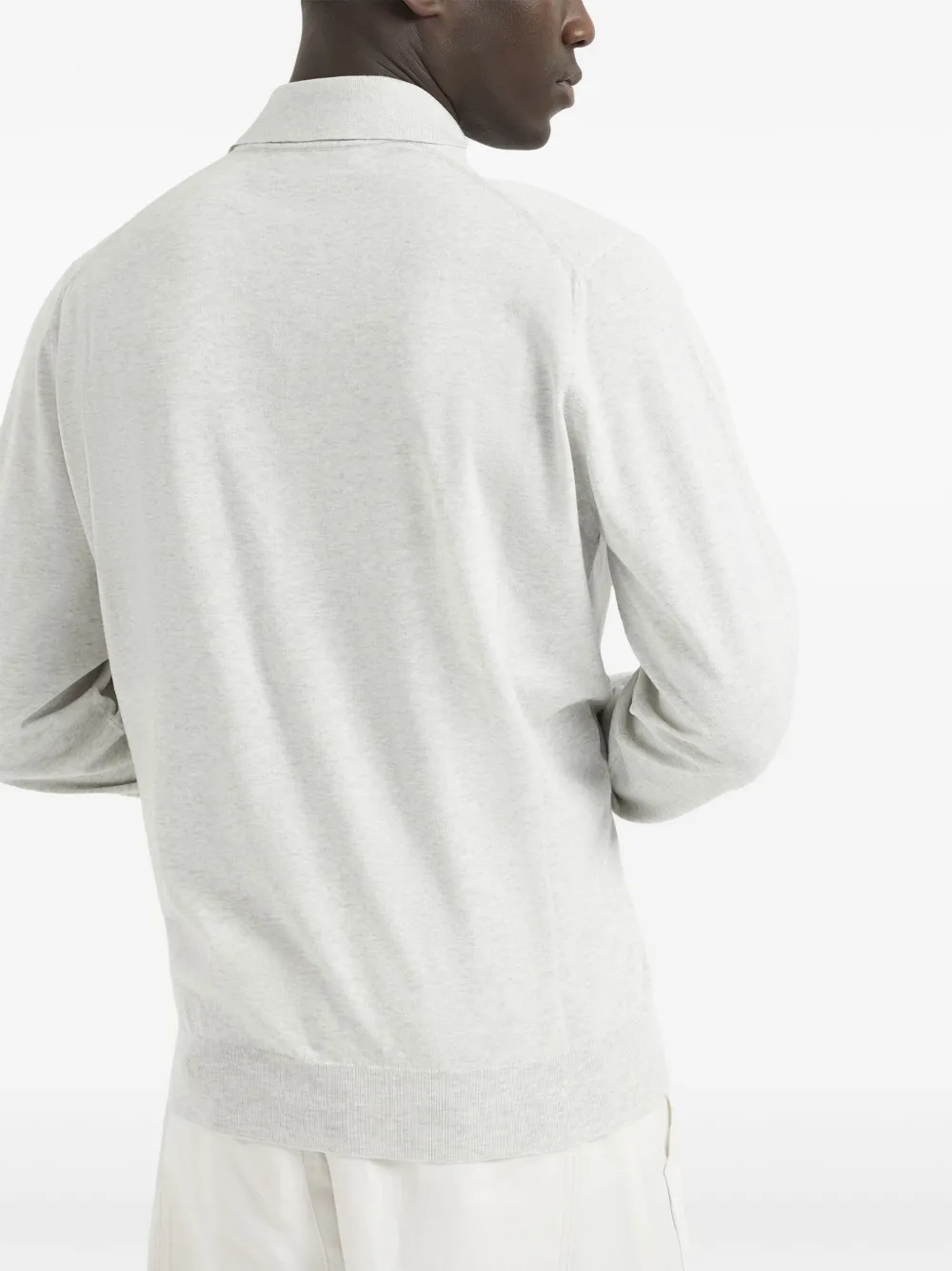 Brunello Cucinelli Katoenen poloshirt Grijs