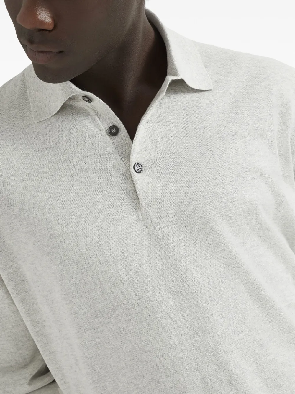 Brunello Cucinelli Katoenen poloshirt Grijs