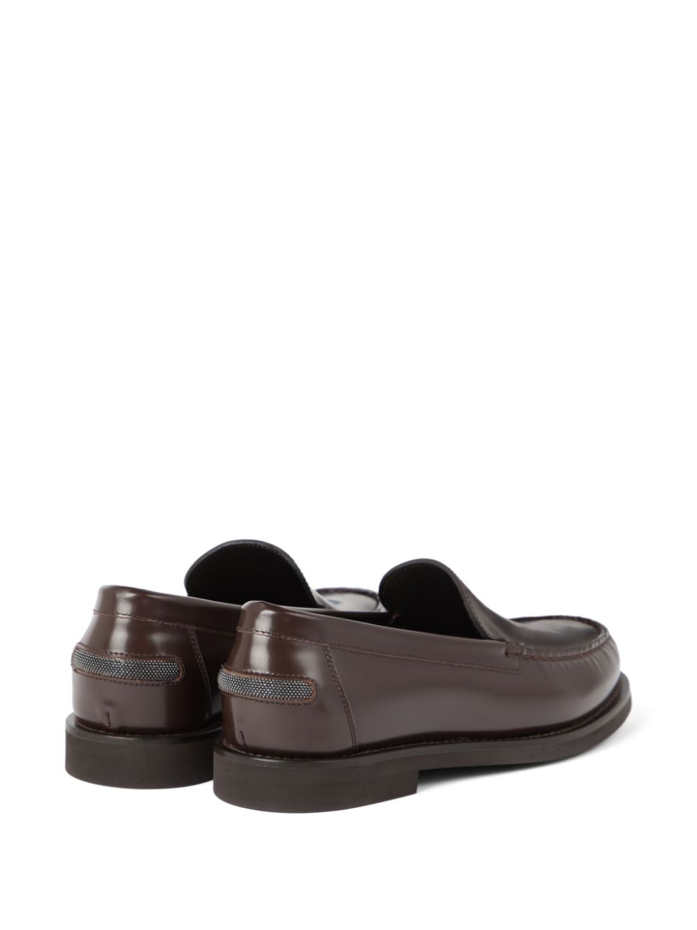 Brunello Cucinelli Leren loafers Bruin