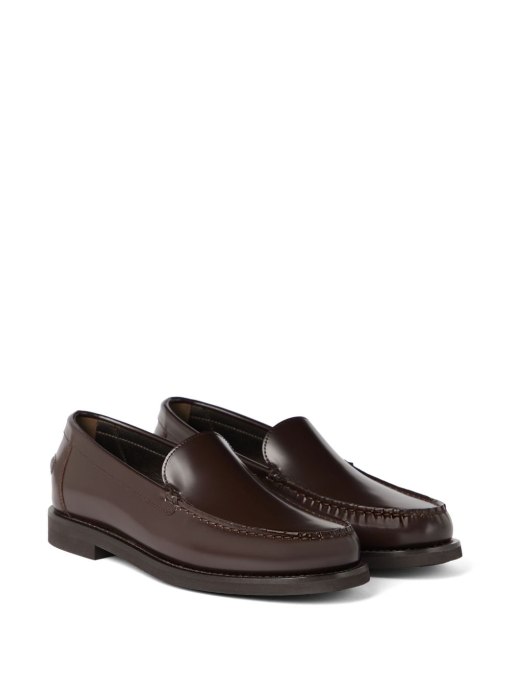 Brunello Cucinelli Leren loafers - Bruin