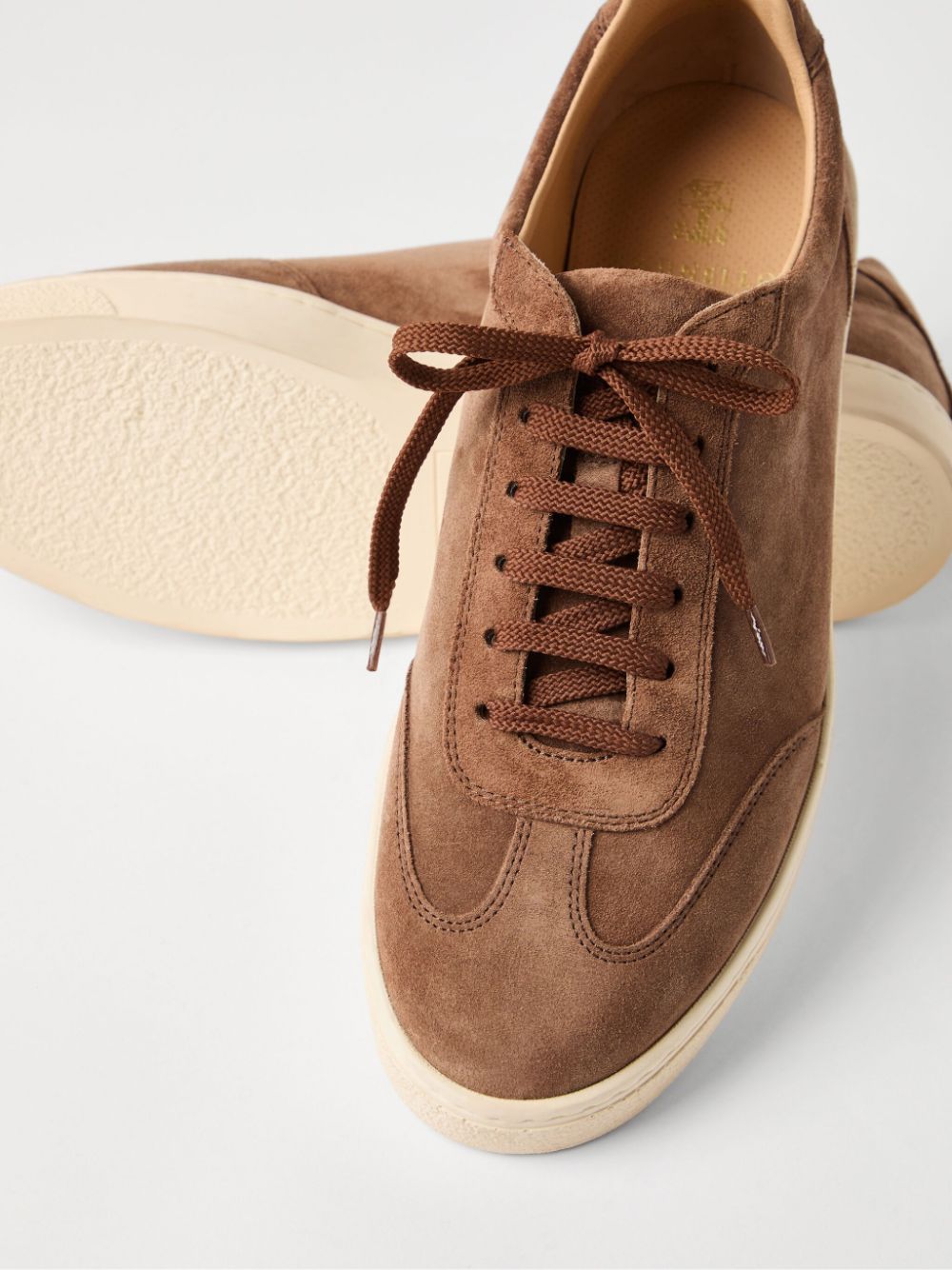 Brunello Cucinelli Suède sneakers Bruin