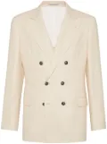 Brunello Cucinelli chevron deconstructed blazer - Neutrals
