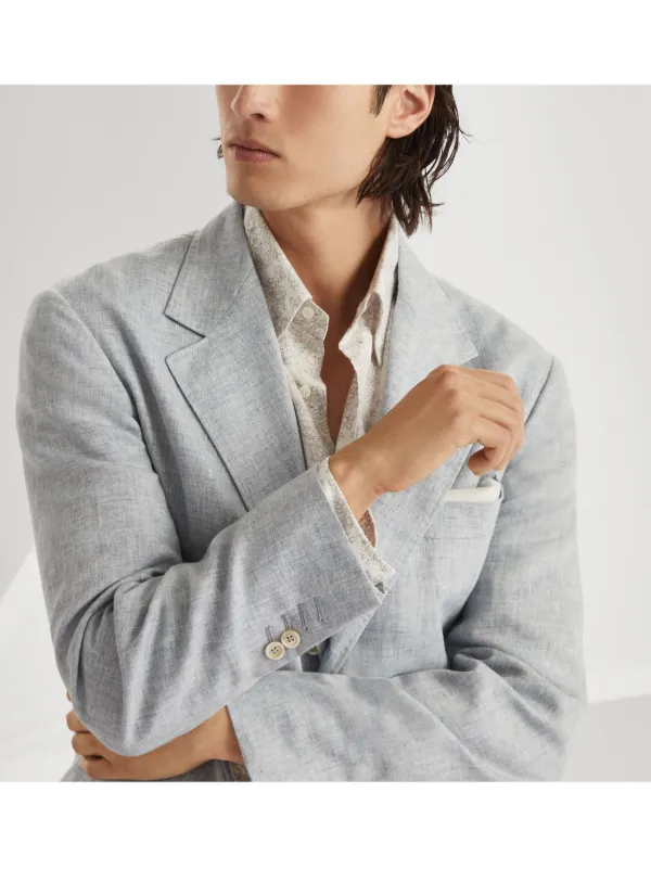 Brunello Cucinelli リネンジャケット | グレー | FARFETCH JP