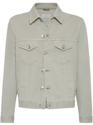 未使用級 ブルネロクチネリ デニムジャケット ストレッチ ホワイト系 46サイズ ブルネロクチネリの中古通販 | ブランディア