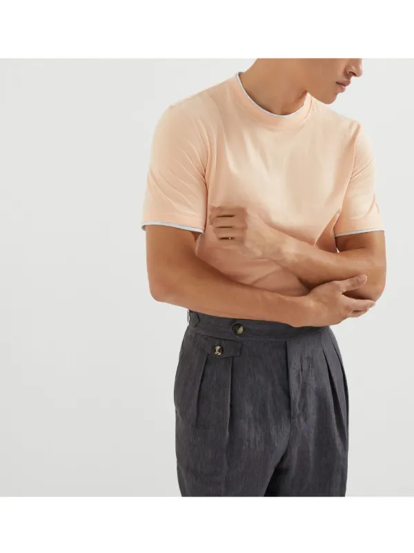 Brunello Cucinelli レイヤード Tシャツ | ピンク | FARFETCH JP