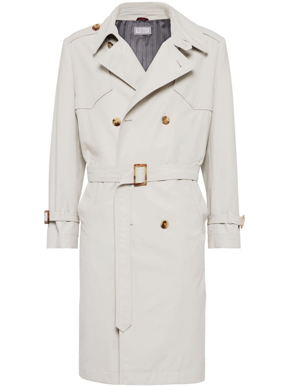 Brunello Cucinelli water-resistant trench coat - Neutrals