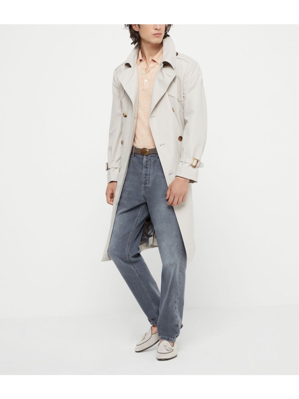 Brunello Cucinelli water-resistant trench coat - Neutrals