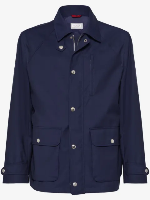 Brunello Cucinelli raglan-sleeve field jacket