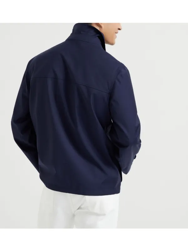 Brunello Cucinelli raglan-sleeve Field Jacket | Blue | FARFETCH ZA