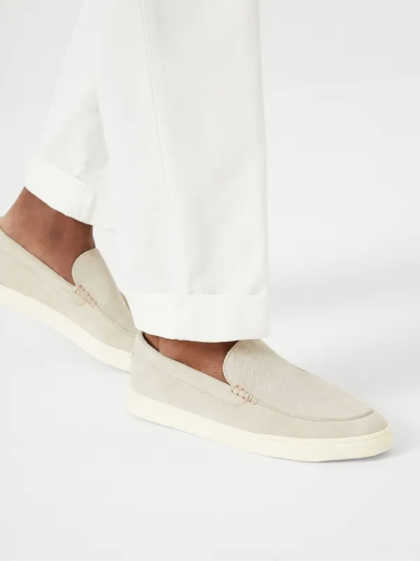 Brunello Cucinelli スエード ローファー | ニュートラル | FARFETCH JP