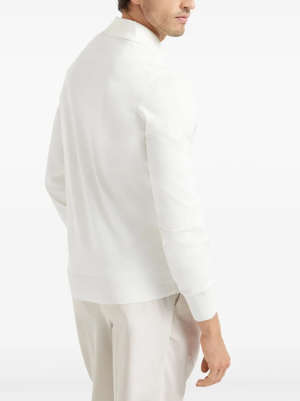 Brunello Cucinelli Katoenen poloshirt Wit