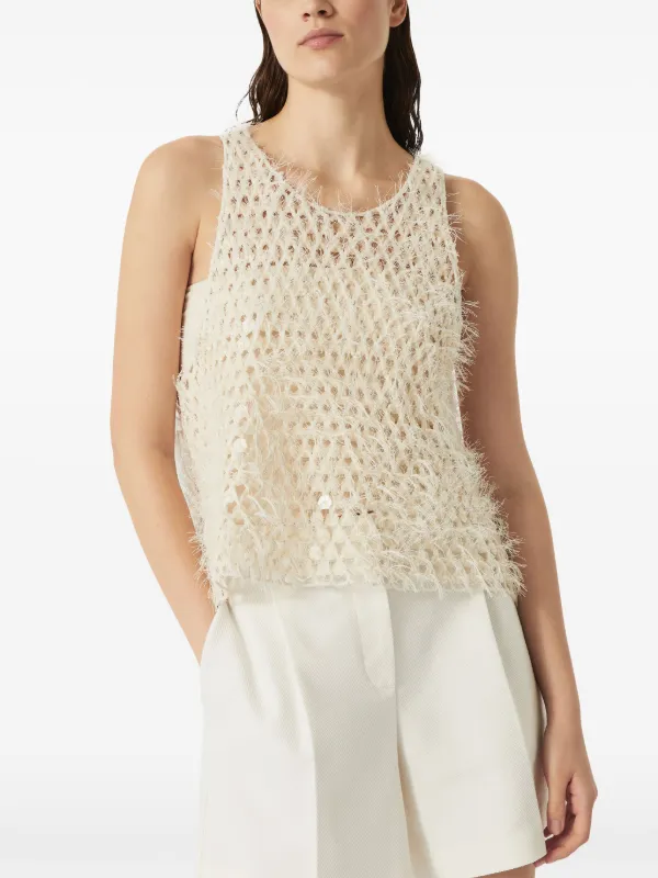 Brunello Cucinelli Dazzling トップ | ニュートラル | FARFETCH JP