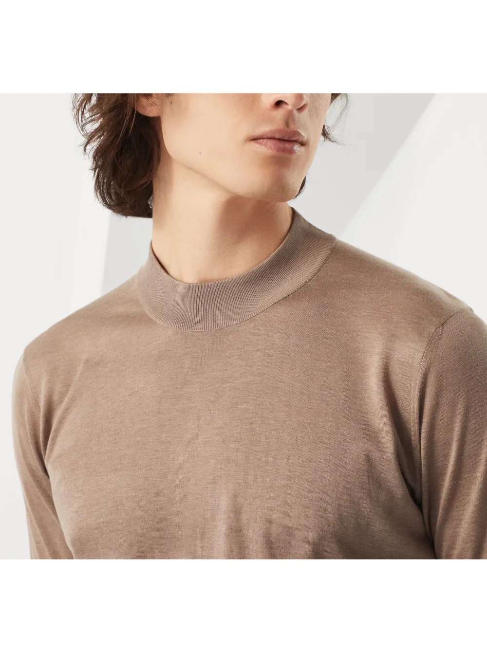 Brunello Cucinelli Gebreid T-shirt Beige