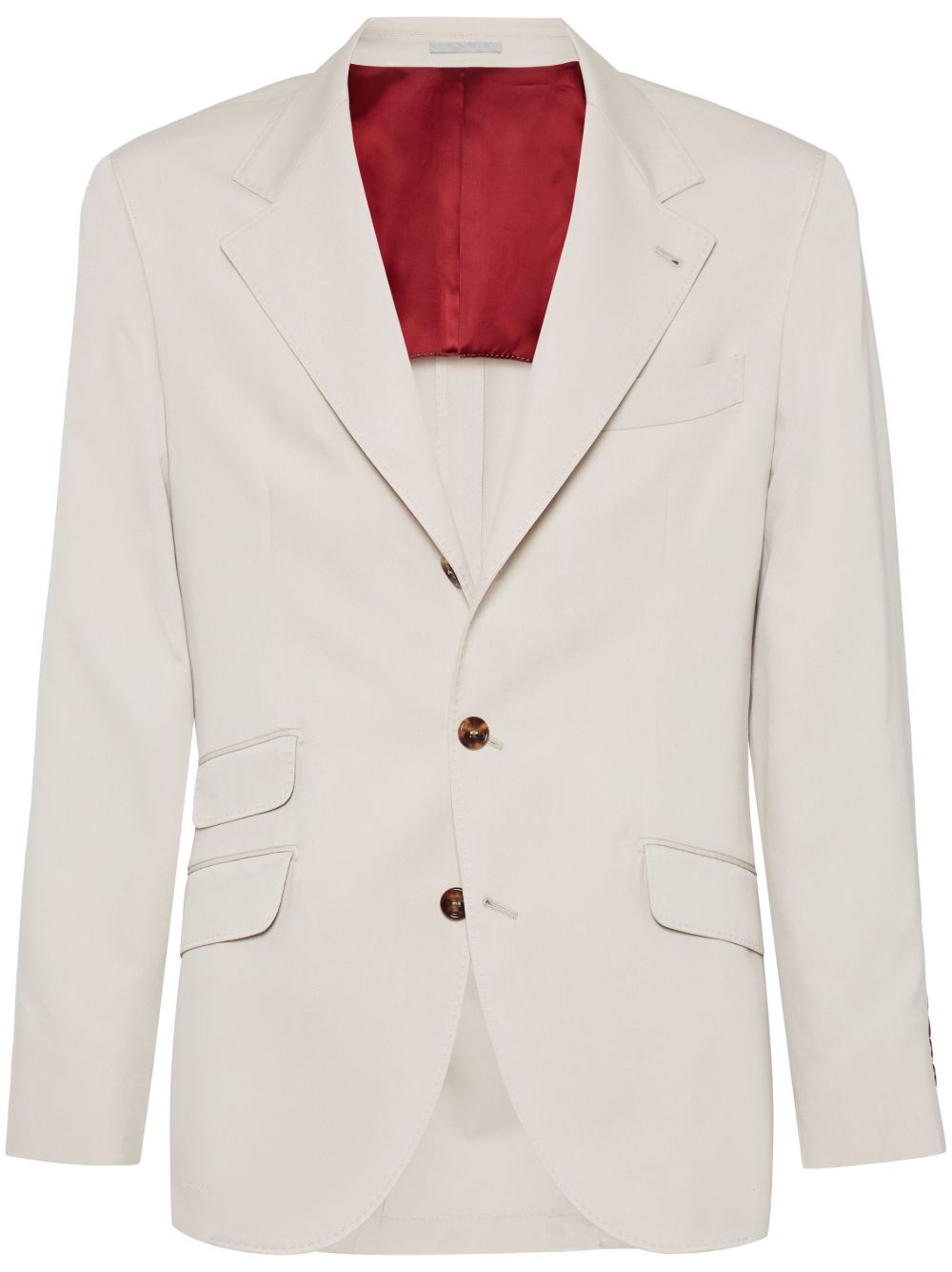 Brunello Cucinelli single-breasted blazer - Neutrals