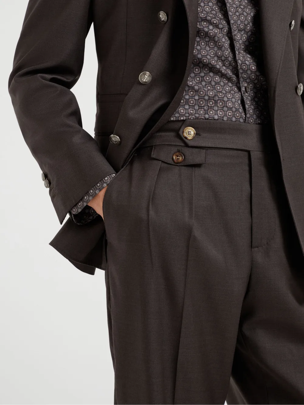 Brunello Cucinelli Wollen broek Bruin