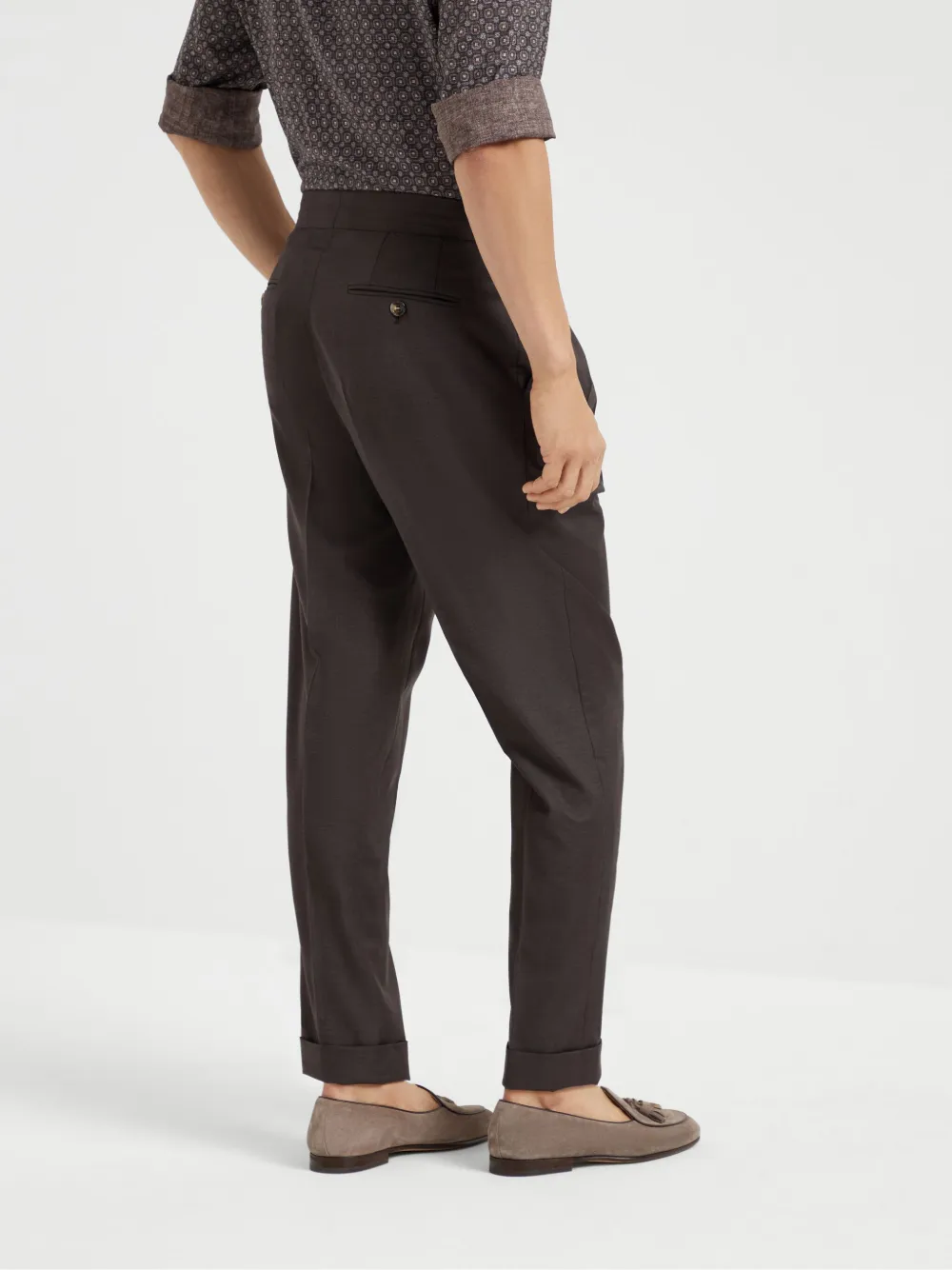 Brunello Cucinelli Wollen broek Bruin