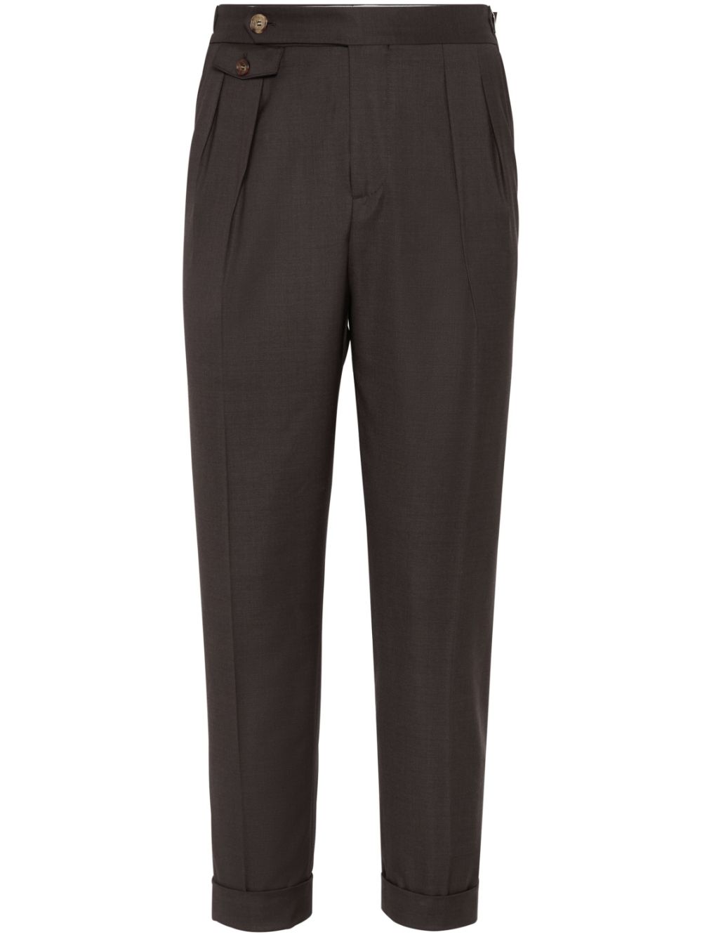 Brunello Cucinelli wool trousers - Brown