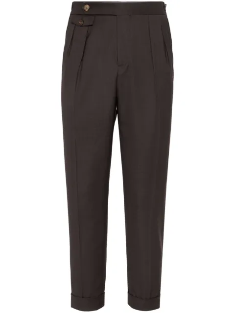 Brunello Cucinelli pantalones con dobladillo vuelto