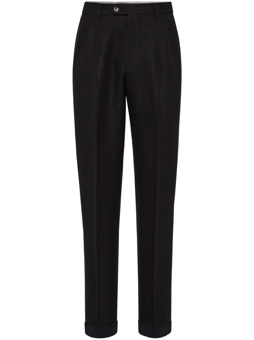 Brunello Cucinelli twill trousers - Black