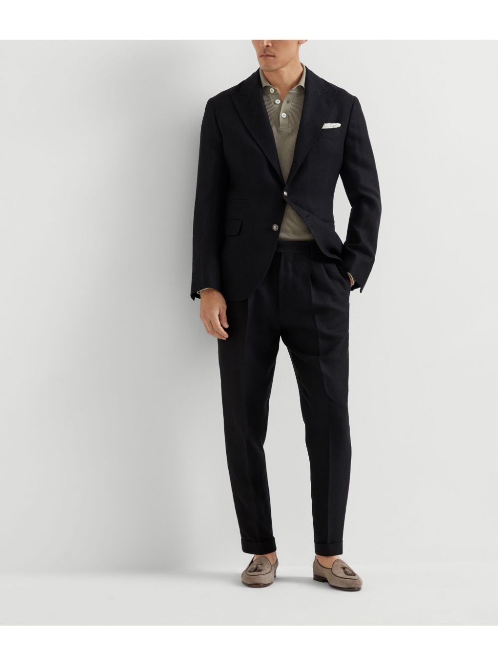 Brunello Cucinelli Twill broek - Zwart