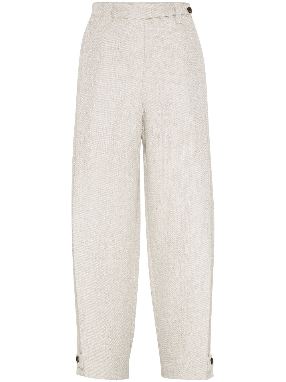 Brunello Cucinelli linen trousers - Neutrals