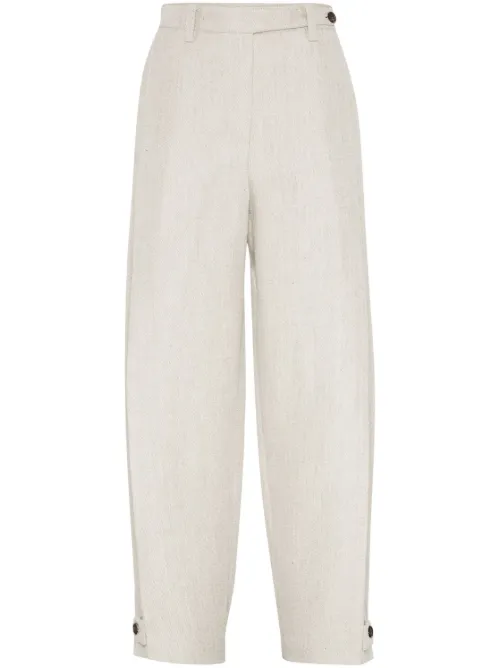 Pantalon en lin - Brunello Cucinelli - Modalova