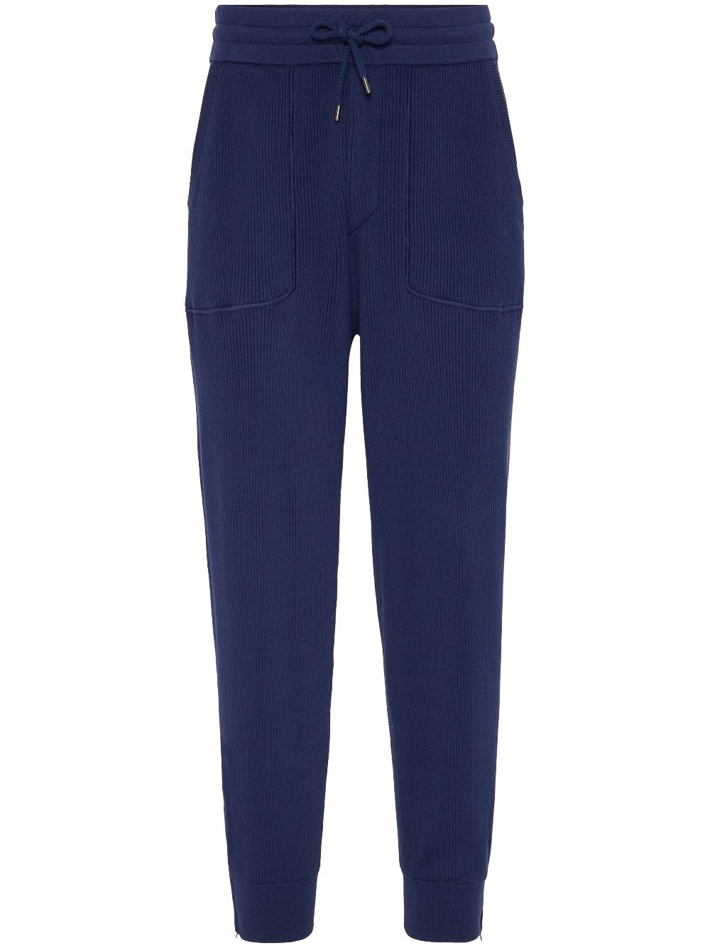 Brunello Cucinelli cotton track pants - Blue