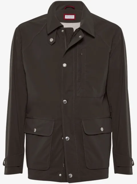 Brunello Cucinelli raglan-sleeve field jacket