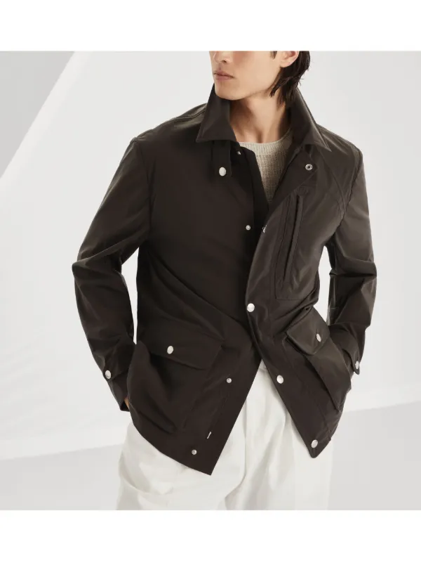 ジャケット Brunello Cucinelli Long Sleeve Jacket Brunello Cucinelli raglan-sleeve Field Jacket | Brown | FARFETCH