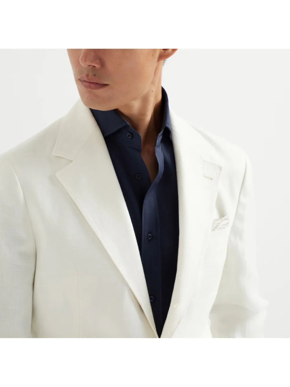 Shop Brunello Cucinelli Single-breasted Blazer In 中性色