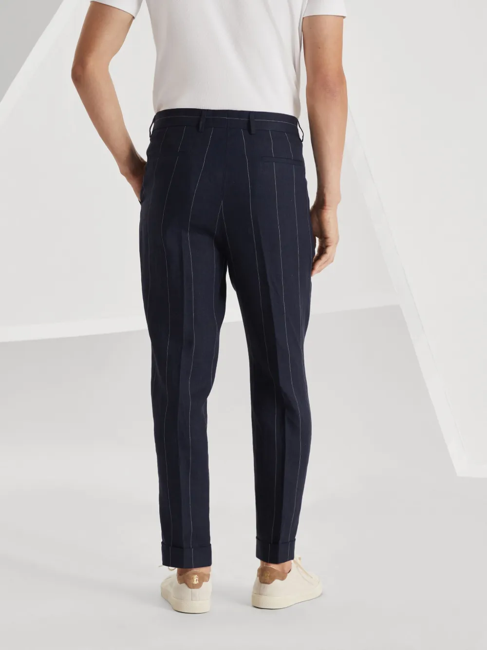 Brunello Cucinelli Plooibroek Blauw