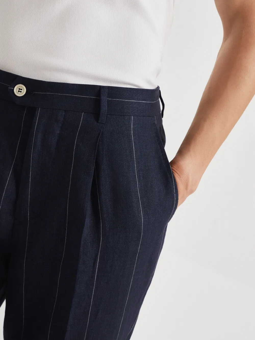 Brunello Cucinelli Plooibroek Blauw