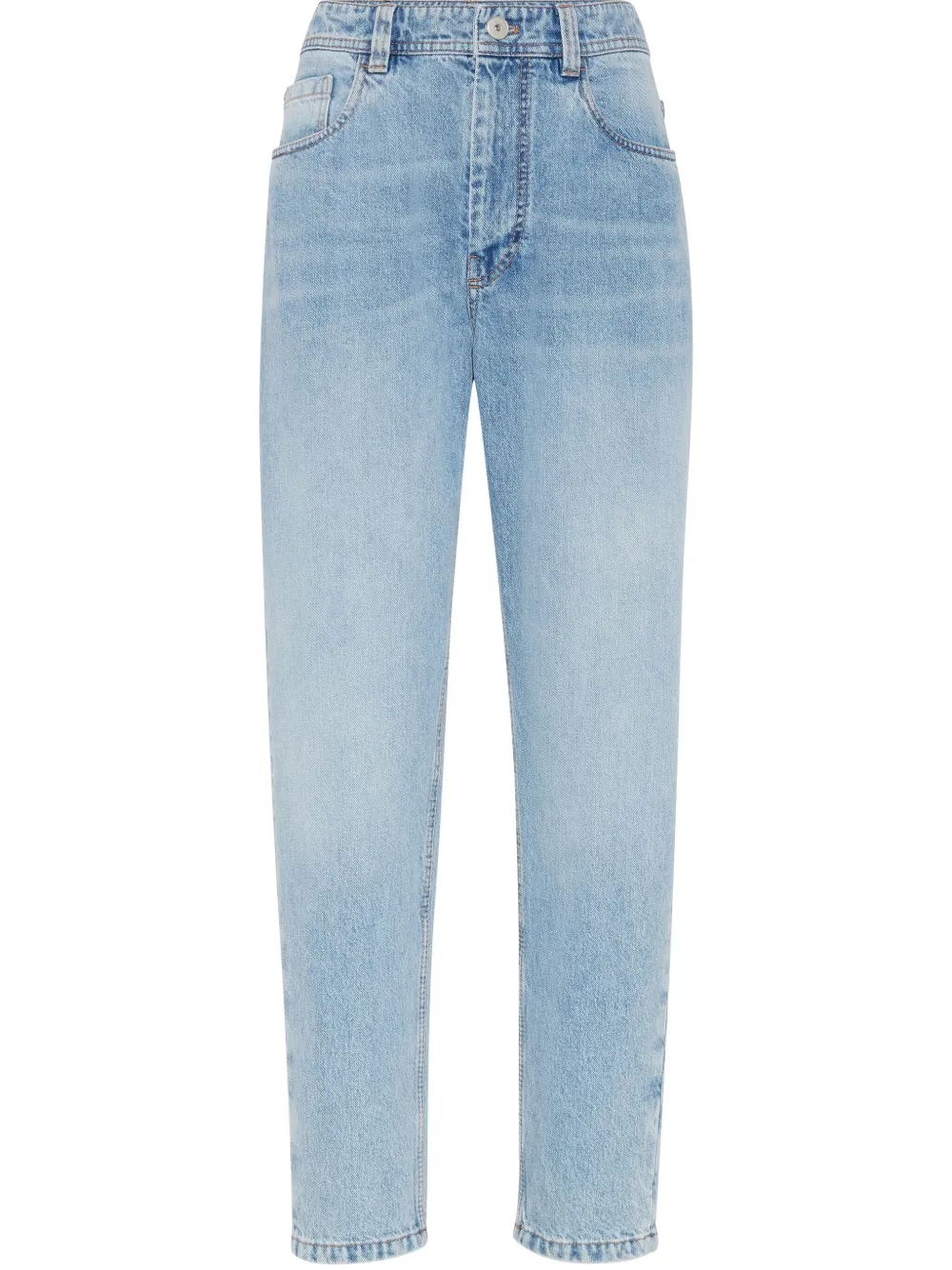 Brunello Cucinelli Jeans met toelopende pijpen Blauw