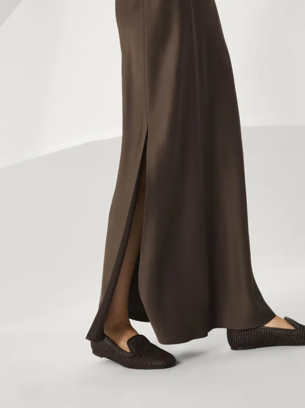 大特価 意味 Cucinelli Brunello bias-cut FARFETCH | Brown | Skirt Maxi 矯正用品・補助ベルト