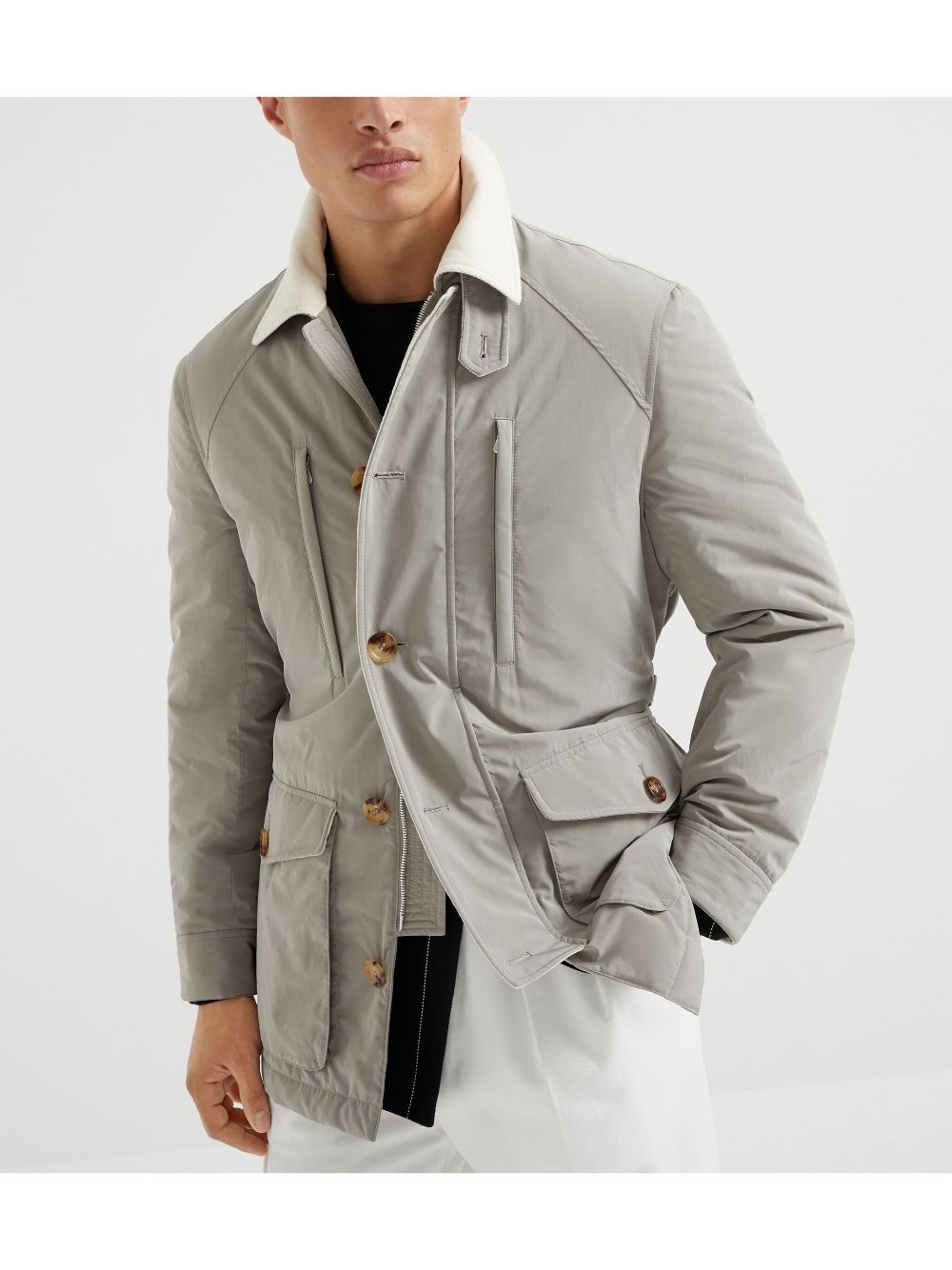 Brunello Cucinelli water-resistant parka jacket Men