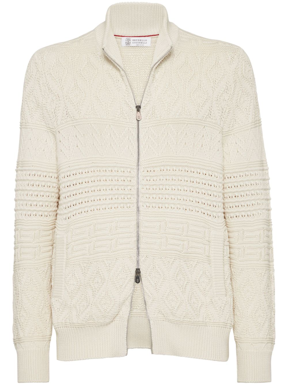 Brunello Cucinelli Vest met rits Beige