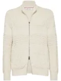 Brunello Cucinelli zip-up cardigan - Neutrals