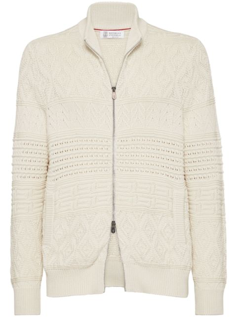 Brunello Cucinelli zip-up cardigan Men