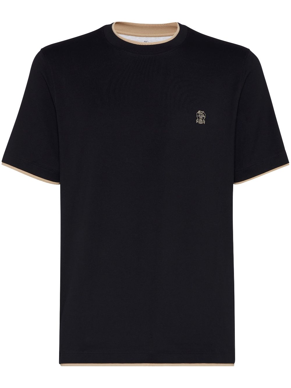 Brunello Cucinelli layered-detail T-shirt - Black