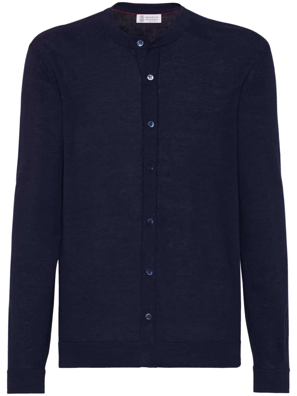 Brunello Cucinelli cárdigan con cuello redondo | azul | Image 1