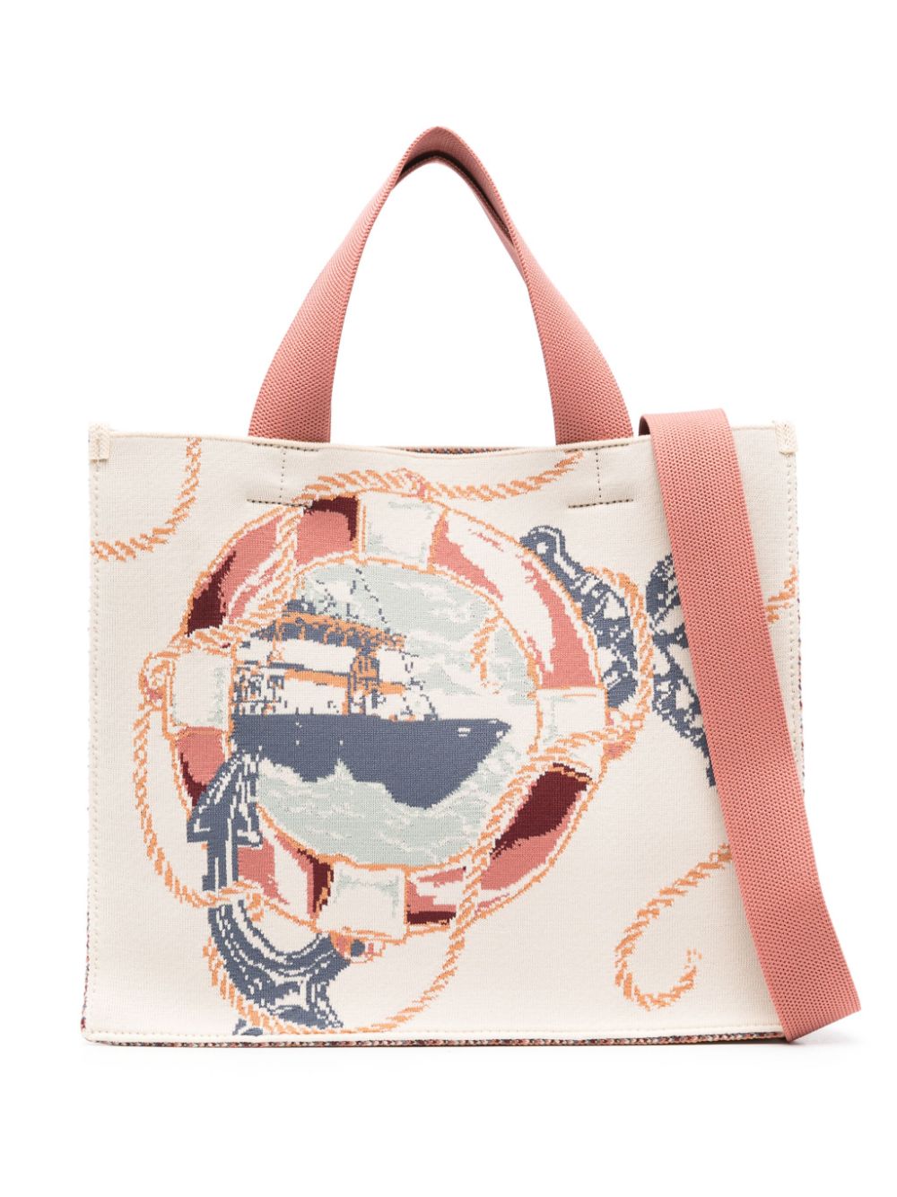 medium jacquard tote bag